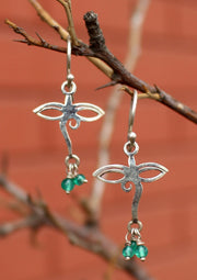 Buddha's Wisdom Eyes Silver Sterling Earrings - nepacrafts