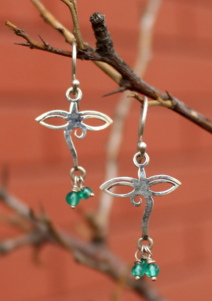 Buddha's Wisdom Eyes Silver Sterling Earrings - nepacrafts