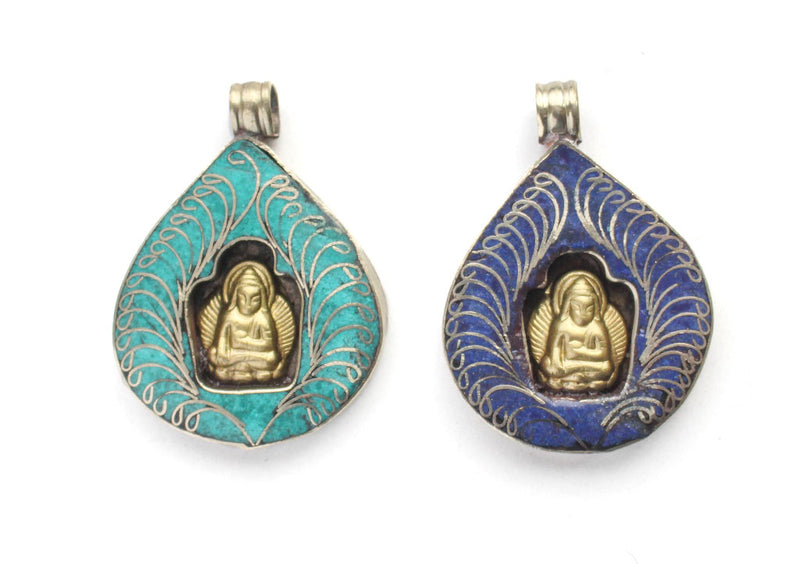 Bodhi Leaf Shakyamuni Buddha Pendant - nepacrafts