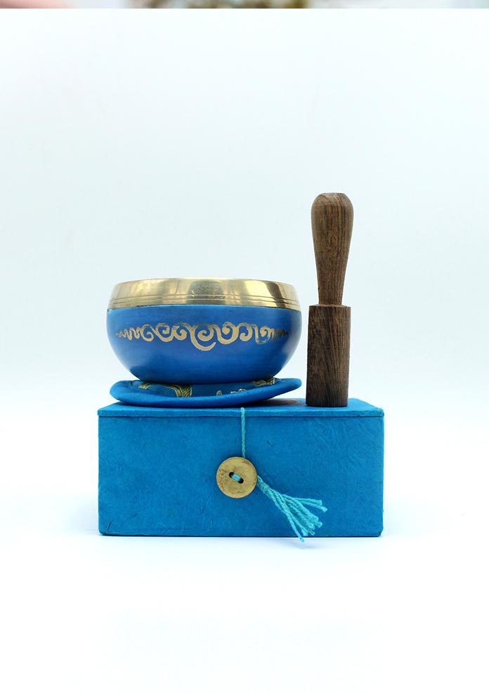Vissudha Singing Bowl Gift Set 3 Inch - Throat Chakra