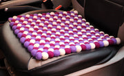 Purple Felt Balls Square Yoga Meditation Mat - nepacrafts