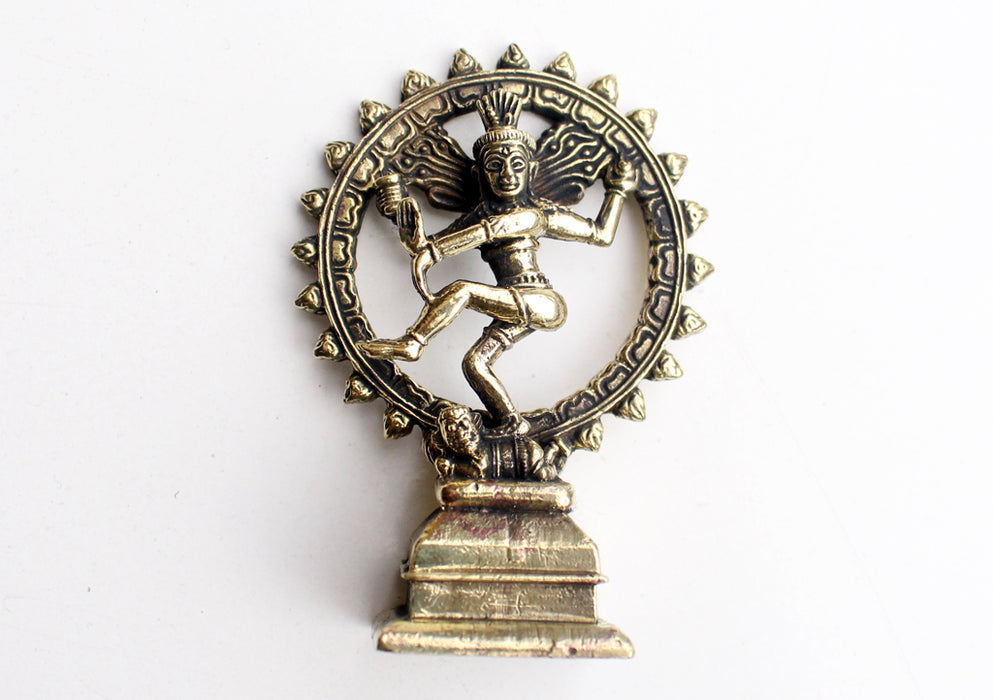 Handcarved Brass Dancing Lord Shiva Nataraj Statue - nepacrafts