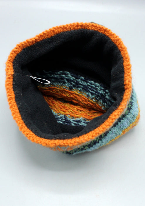 Orginal  Sherpa  Handknitted Orange  Beanies