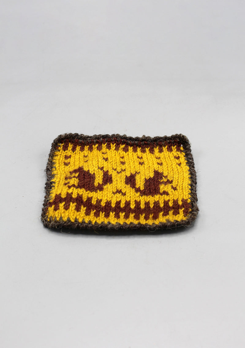 Squirrel Knitted Soft Woolen Placemat