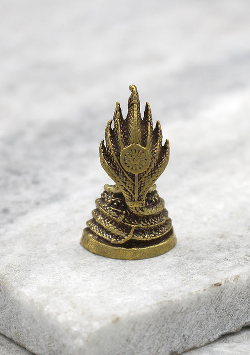 Brass Serpent Buddha Mini Statue