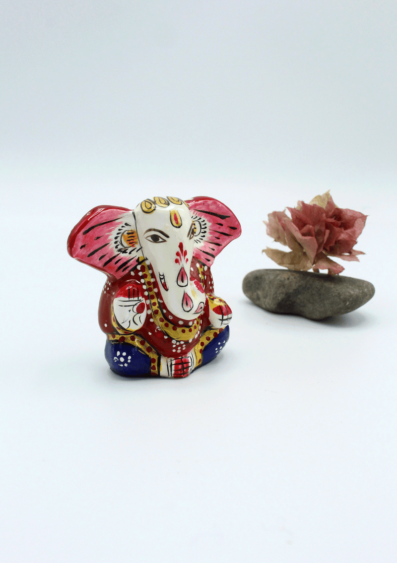 Mini  Ganesha Handpainted  Statue