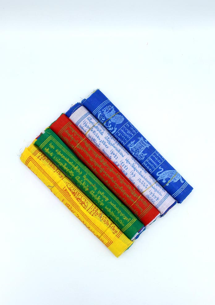 Tibetan Deities Cotton Prayer Flags Gift Set