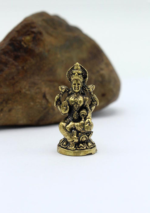 Brass Mini Goddess Laxmi Statue — NepaCrafts Product