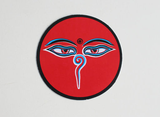 Small Buddha Eyes Sticker - nepacrafts