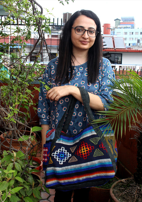 Handmade Woolen Embroidery Casual Women's Bag
