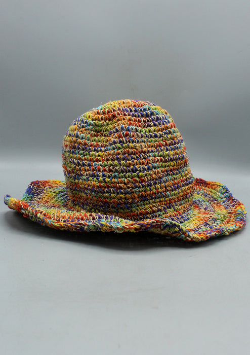 Multi ColorHemp Summer Sun Hat