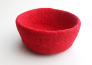 Handfelted Colorful Felt Bowls 4.5" For Keeping Jewelry, Watches and Smaller Items - nepacrafts