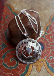 Silver Sterling 8 Auspicious Victory Pendant - nepacrafts