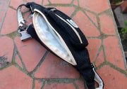 Black Hemp Fanny Pack, Hemp Waist Utility Belt, Hemp money bag - nepacrafts