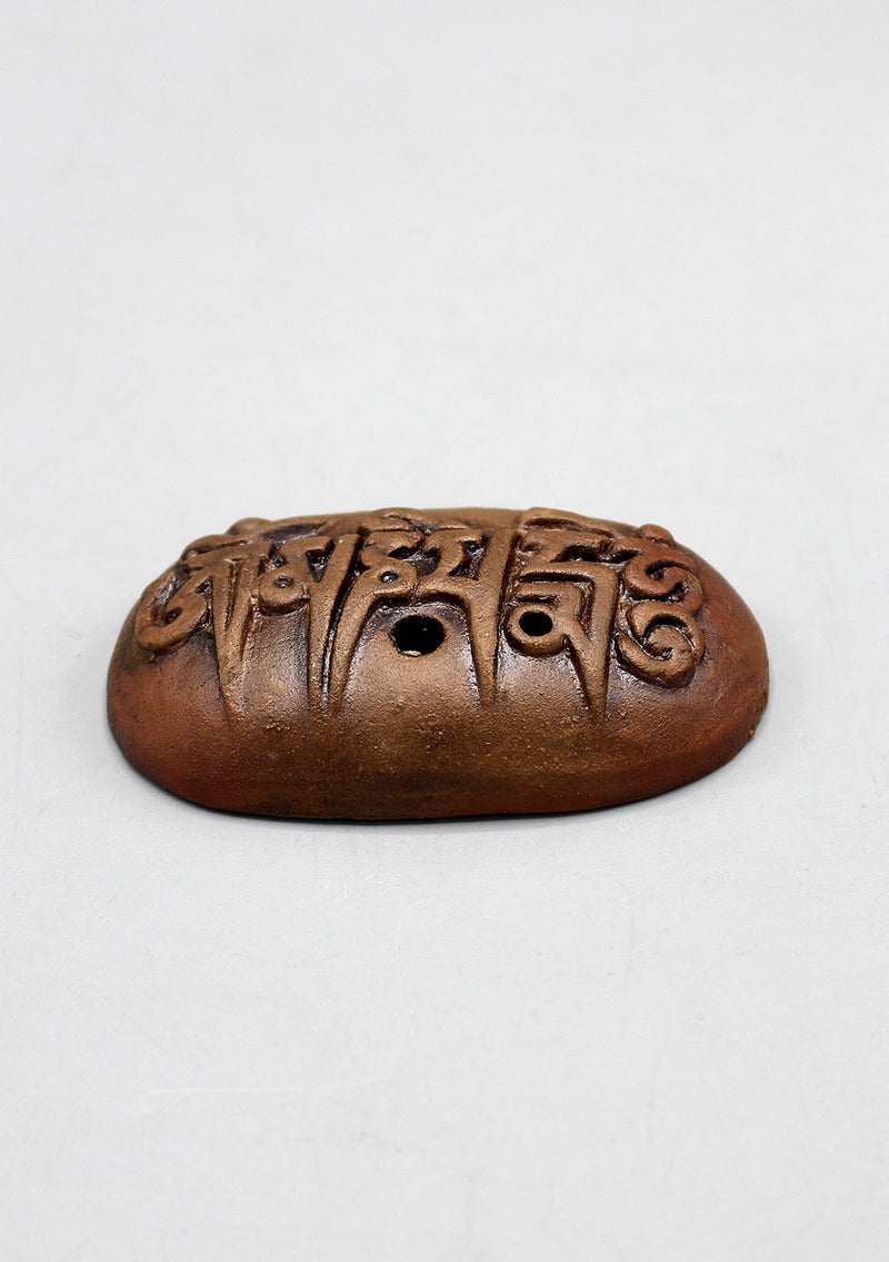 Om Mani Padme Hum Clay Incense Burner