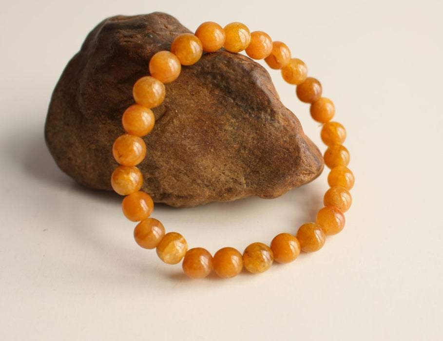 Amber Beads Stretchable Bracelet - nepacrafts