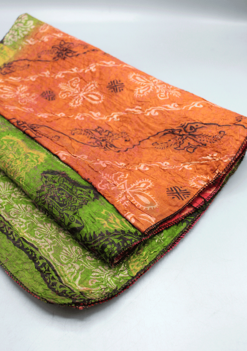 Felt Green and Brown Double Sided Wrap