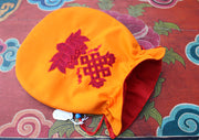 Endless Knot & Lotus Embroidered Mala Bag, Jewellery Pouch - nepacrafts