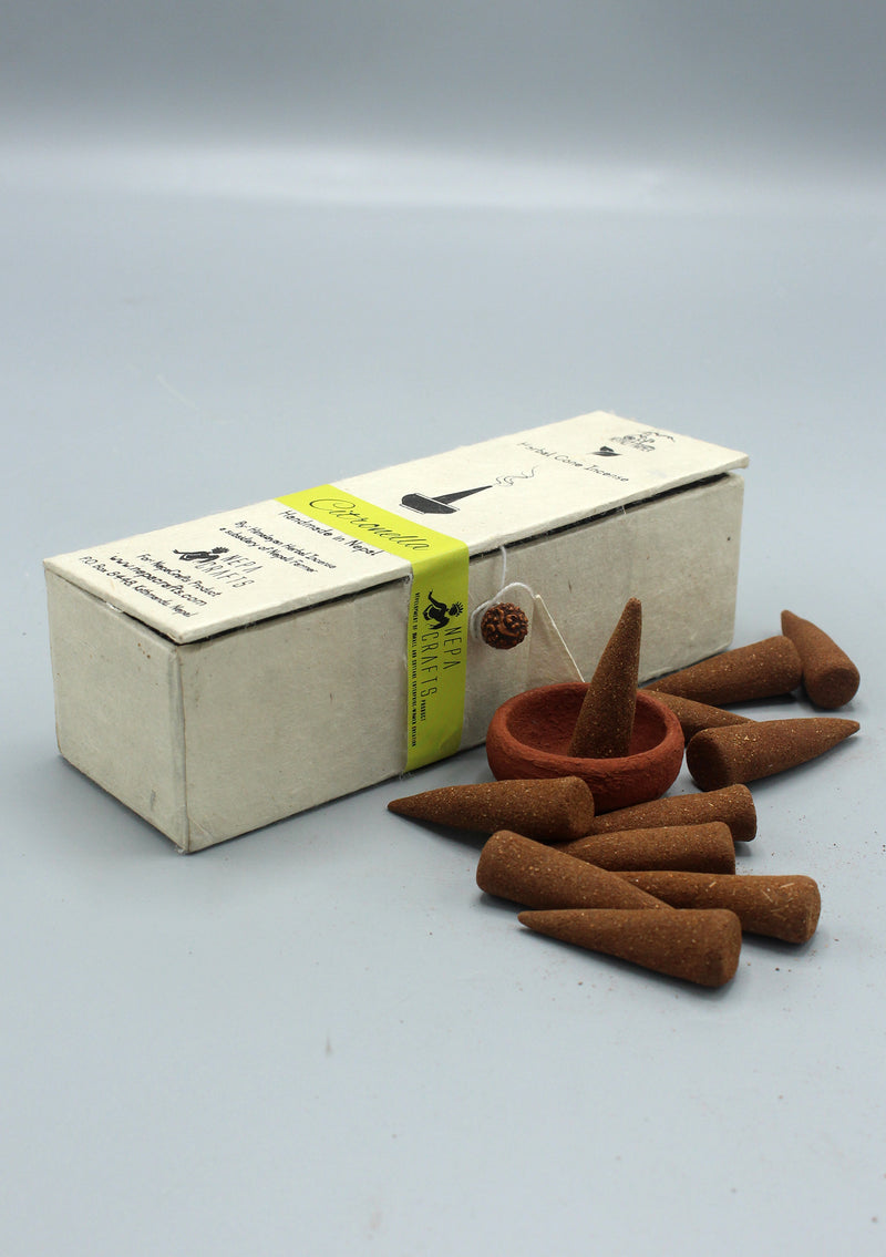 Citronella Herbal Cone Incense by Nepali Farmer