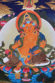 Thangka of Zambala with Amitabha Buddha 71X50cm