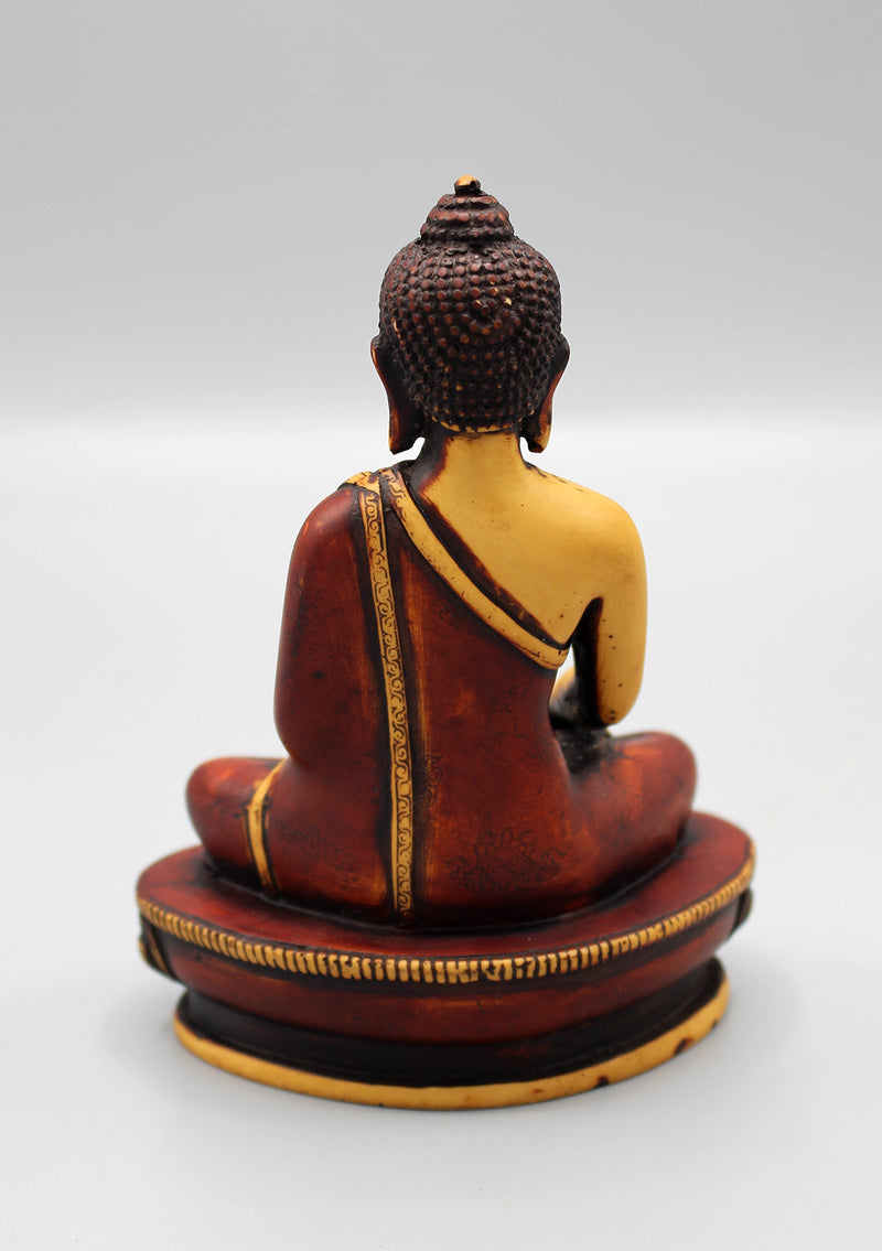 Shakyamuni Buddha Statue-Resin Buddha Statue 5.6" from Nepal - nepacrafts