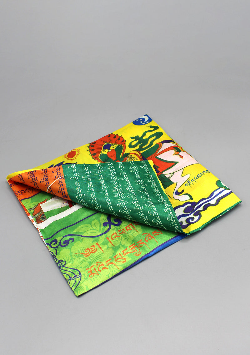 Tibetan Windhorse Silk Banner Prayer Flags