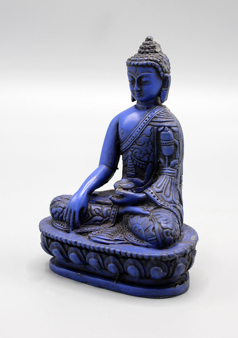 Om Mani Carving Resin Shakyamuni Buddha Statue