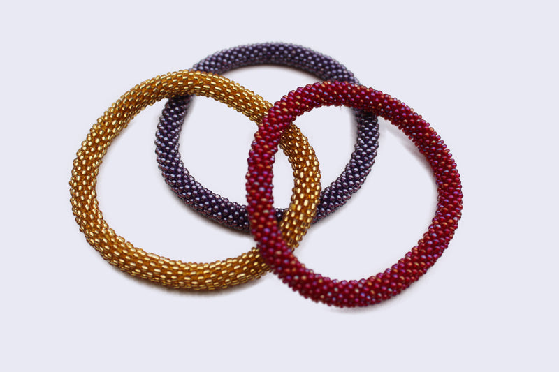 Set of Three Roll on Bracelet - nepacrafts