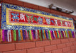 8 Auspicious Symbol Brocade Horizontal Wall Hanging Banner - nepacrafts