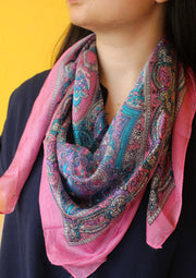 Stylish and Cool Summer Bandanas Floral Printed Women Scarves - nepacrafts