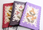 Real Dried Flower and Leaves Pressed Paper Ceiling Lamp Shade - nepacrafts