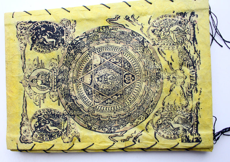 Eco Friendly Lokta Paper Mandala Printed Lamp Shade/Light Shade - nepacrafts