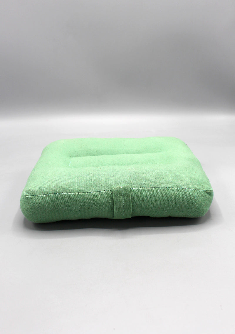 Light Green Cotton Meditation Cushion