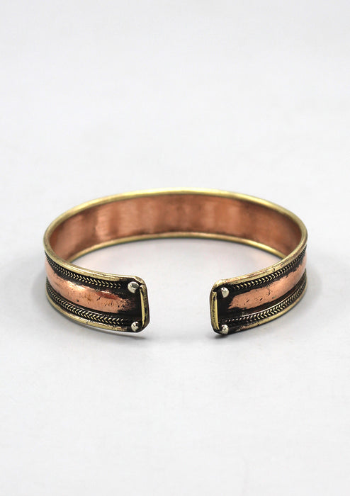 OM Mani Padme Hum Tibetan Adjustable Copper Bracelet