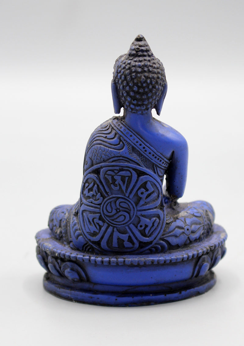 Om Mani Carving Resin Shakyamuni Buddha Statue