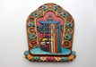 Finely Handcarved and Painted Tibetan Kalachakra Wooden Wall Hanging - nepacrafts