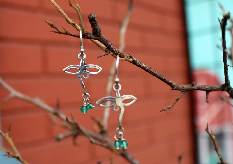 Buddha's Wisdom Eyes Silver Sterling Earrings - nepacrafts