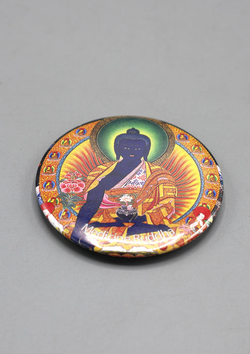 Medicine Buddha Round Fridge Magnet