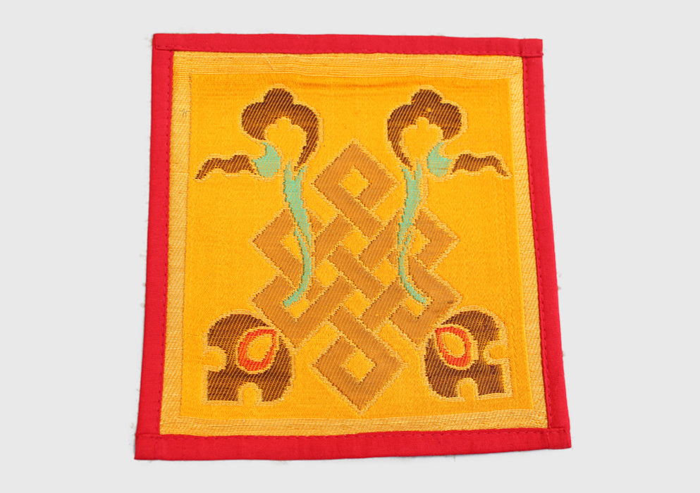 Endless Knot Brocade Fabric Table Cloth/Altar Cloth