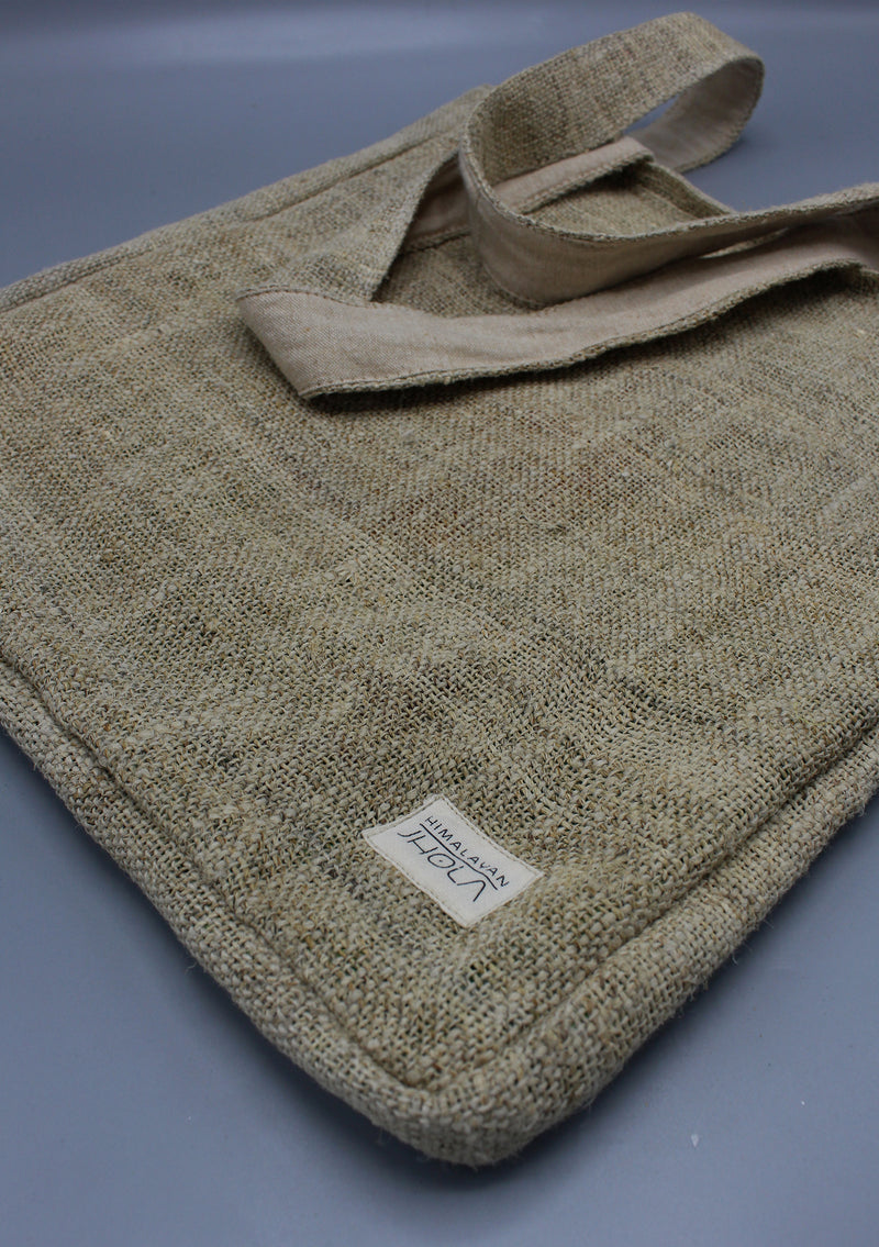 Earthy Natural Hemp Tote Bag