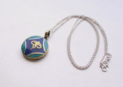 Round Tibetan Kalachakra, Om and Buddha Eyes Pendant - nepacrafts
