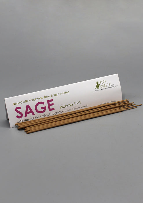 NepaCrafts Handmade Sage Flora Extract Incense - nepacrafts