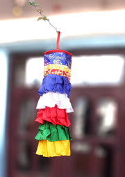Tibetan Brocade Religious Hanging Dook Banner - nepacrafts