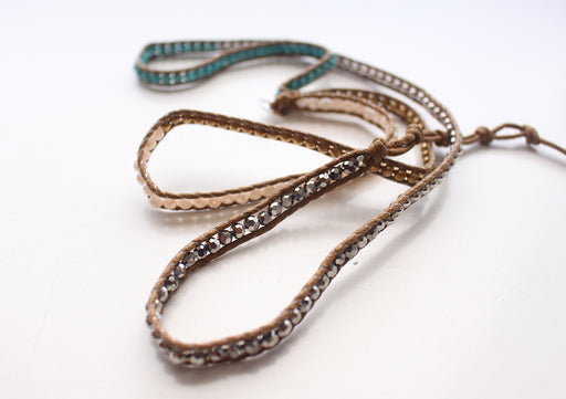 Funky Five Wrap Bracelet with 5 Color Beads - nepacrafts