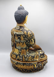 Masterpiece Shakyamuni Buddha's Life Carving Statue - nepacrafts