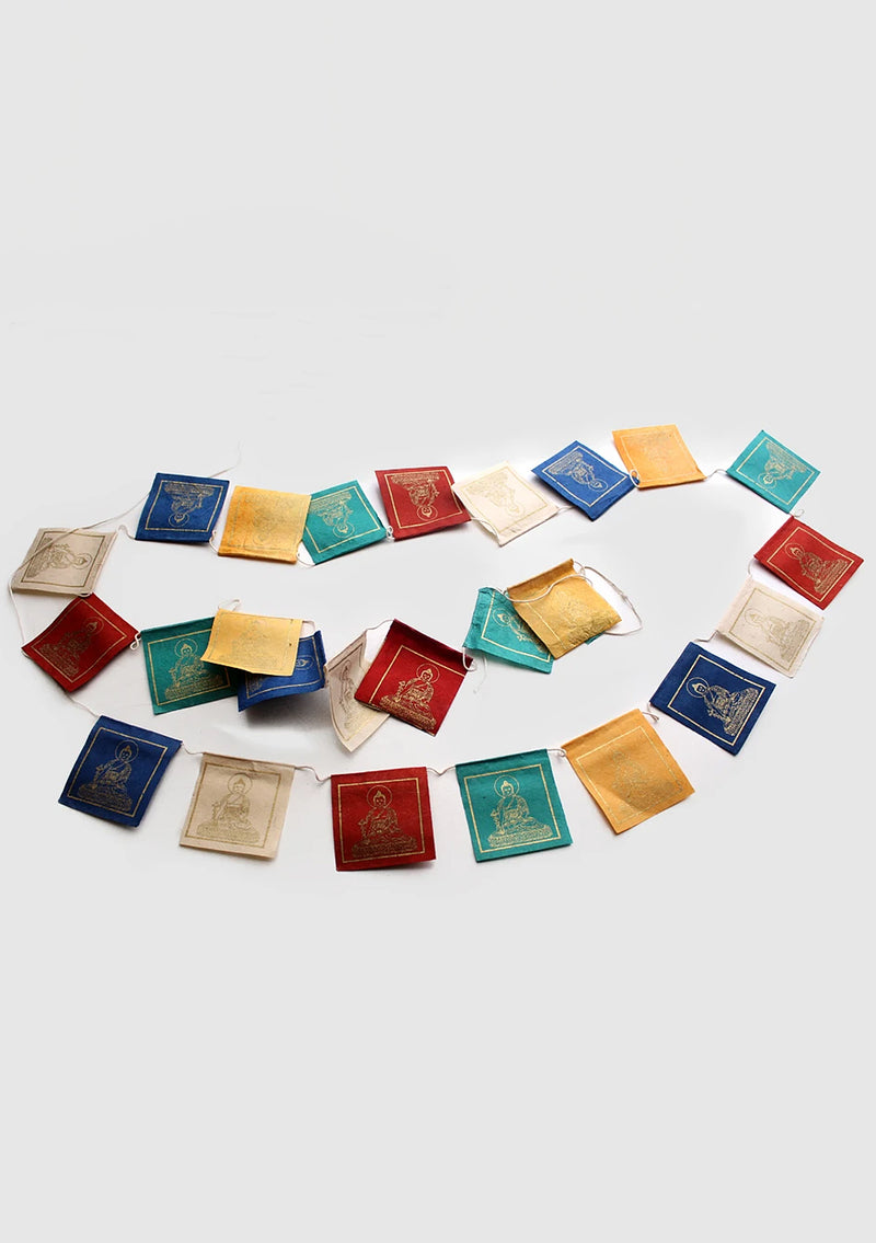 Lokta Paper Medicine Buddha Mini Prayer Flags