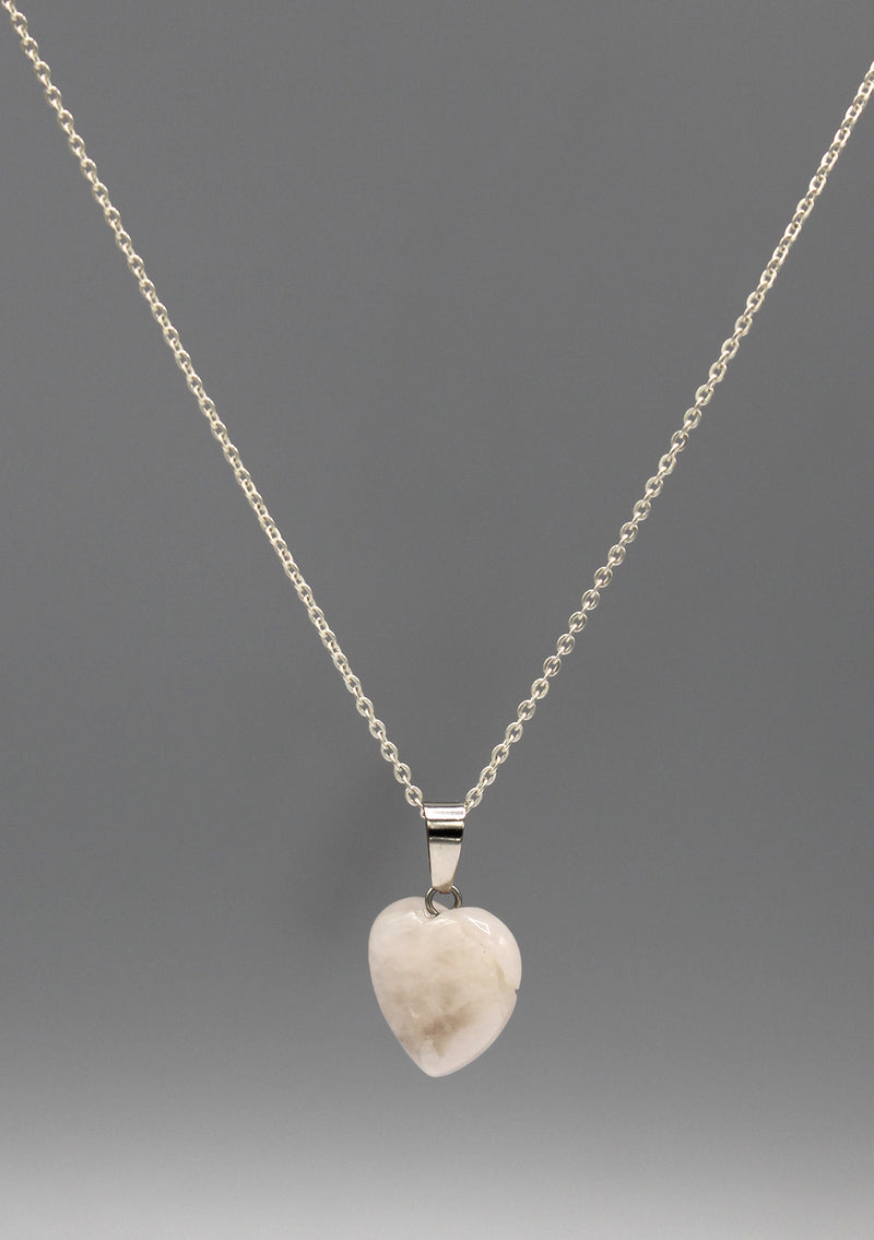 Rose Quartz Heart Shape Love Pendant - nepacrafts