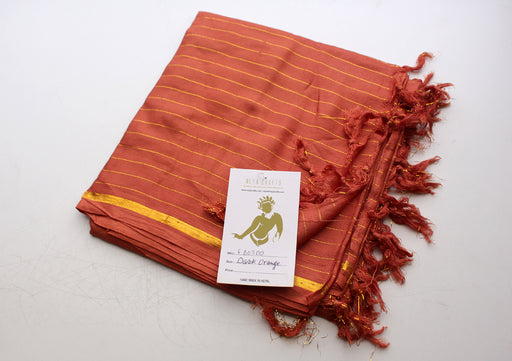 Orange Cotton Summer Scarf - nepacrafts
