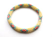 Funky Bright Crocheted Beads Roll On Bracelet RB059 - nepacrafts