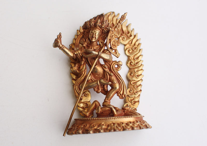 Handcrafted Gold Plated Mini Jogini/Dakini Statue - nepacrafts